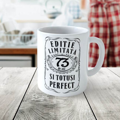 Cană personalizată Editie Limitata 73 de ani