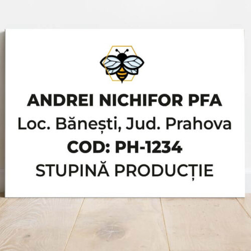 Panou Identificare Stupină