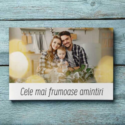 Magnet personalizat cu 1 poza si mesaj 10×15 cm