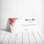 Plic de bani Nuntă Place Card Model4 - include personalizarea și ambalarea