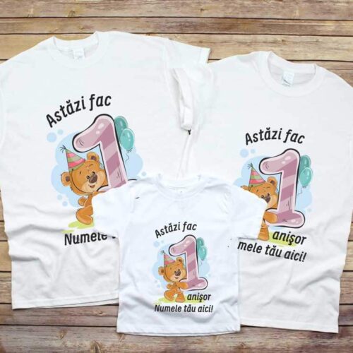 Set Tricouri Familie Astazi fac 1 anișor