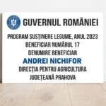 Panou Program Susținere Legume