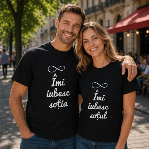 Tricouri Cuplu Personalizate - Îmi iubesc Sotul Sotia