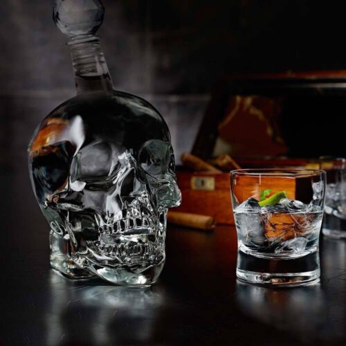 Decantor Whiskey Craniu 1000 ml