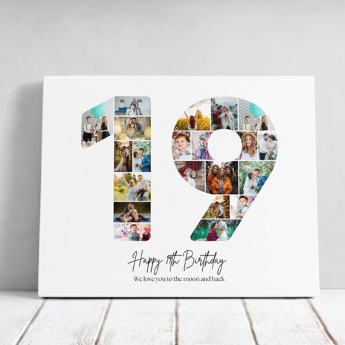 Tablou Personalizat Cadou Aniversare 19 ani