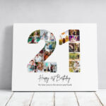 Tablou Personalizat Cadou Colaj Aniversare 21 de ani