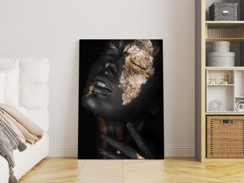 Tablou-canvas-Gold-Face-One