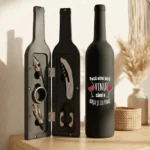 Set cadou accesorii pentru vin Parcă altfel intră vinul când e nașu și cu finu