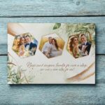 Magnet Personalizat cu 3 poze Mesaj pentru Nași 10x15