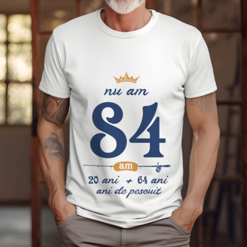 Tricou Nu am 84 am 20 cu 64 de ani de pescuit