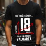 Tricou Nu îmbătrânesc doar îmi crește valoarea – 18 ani