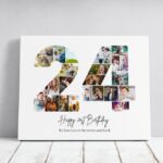 Tablou Personalizat Cadou Colaj Aniversare 24 de ani