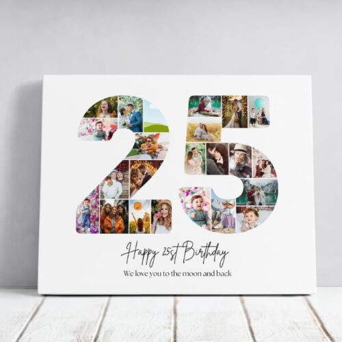 Tablou Personalizat Cadou Aniversare 25 ani
