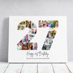 Tablou Personalizat Cadou Colaj Aniversare 27 de ani