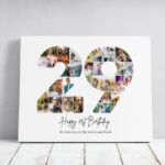 Tablou Personalizat Cadou Colaj Aniversare 29 de ani
