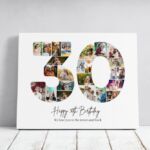 Tablou Personalizat Cadou Colaj Aniversare 30 de ani