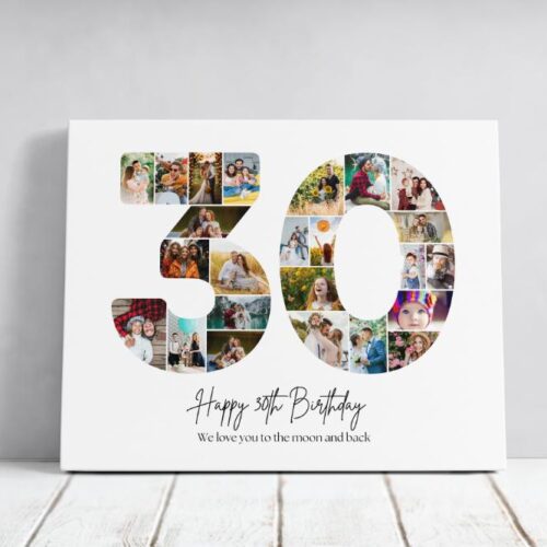 Tablou Personalizat Cadou Aniversare 30 ani