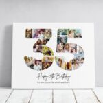 Tablou Personalizat Cadou Colaj Aniversare 35 de ani