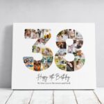 Tablou Personalizat Cadou Colaj Aniversare 38 de ani