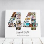 Tablou Personalizat Cadou Colaj Aniversare 44 de ani