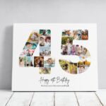Tablou Personalizat Cadou Colaj Aniversare 45 de ani