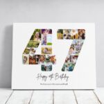 Tablou Personalizat Cadou Colaj Aniversare 47 de ani