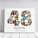 Tablou Personalizat Cadou Colaj Aniversare 48 de ani