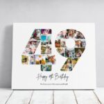 Tablou Personalizat Cadou Colaj Aniversare 49 de ani