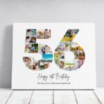 Tablou Personalizat Cadou Colaj Aniversare 56 de ani