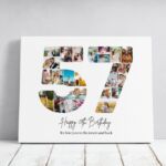 Tablou Personalizat Cadou Colaj Aniversare 57 de ani