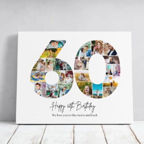 Tablou Personalizat Cadou Aniversare 60 ani