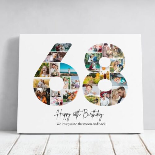 Tablou Personalizat Cadou Aniversare 68 ani