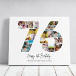 Tablou Personalizat Cadou Colaj Aniversare 76 de ani