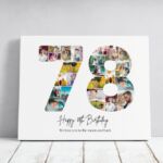 Tablou Personalizat Cadou Colaj Aniversare 78 de ani