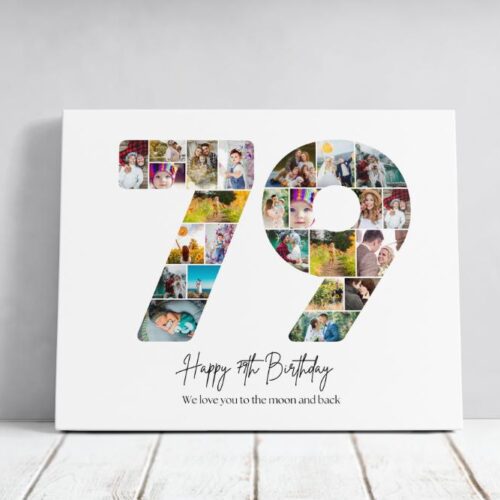 Tablou Personalizat Cadou Aniversare 79 ani
