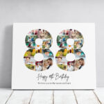 Tablou Personalizat Cadou Colaj Aniversare 88 de ani