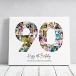 Tablou Personalizat Cadou Colaj Aniversare 90 de ani