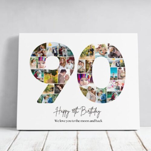 Tablou Personalizat Cadou Aniversare 90 ani