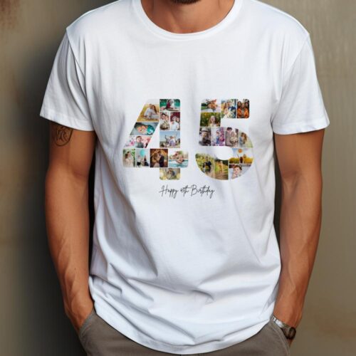 Tricou Personalizat Aniversare 45 ani