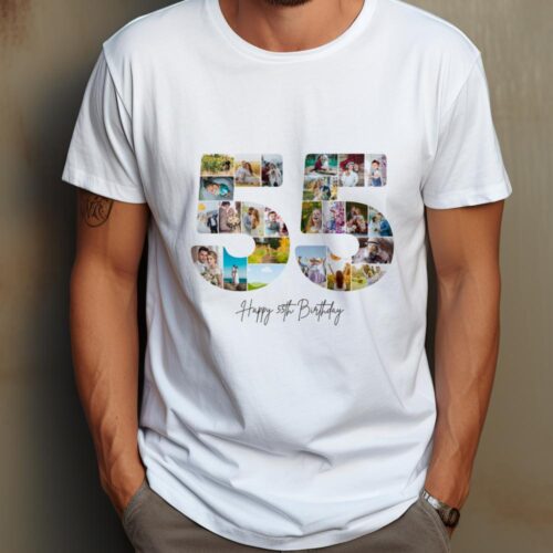 Tricou Personalizat Aniversare 55 ani