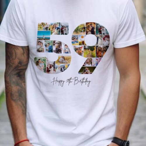 Tricou Personalizat Aniversare 59 ani
