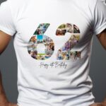 Tricou Personalizat Colaj Aniversare 62 ani
