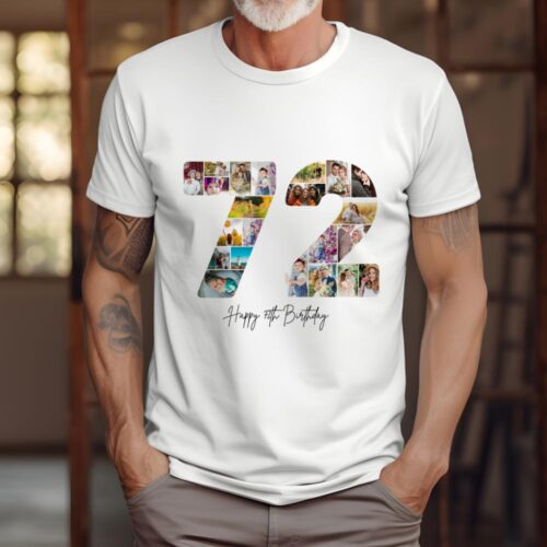 Tricou Personalizat Aniversare 72 ani