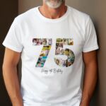 Tricou Personalizat Colaj Aniversare 75 ani