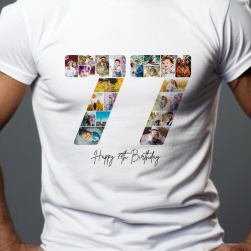 Tricou Personalizat Aniversare 77 ani