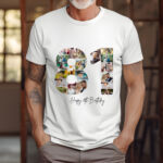 Tricou Personalizat Colaj Aniversare 81 ani