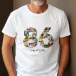 Tricou Personalizat Colaj Aniversare 86 ani