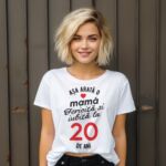 Tricou personalizat Așa arată o mamă fericită și iubită la 20 de ani