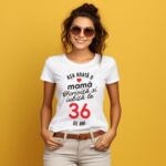 Tricou personalizat Așa arată o mamă fericită și iubită la 36 de ani