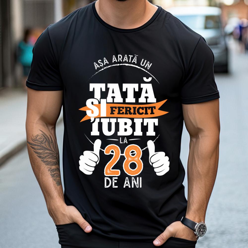 Tricou Așa Arata Un Tată fericit și iubit la 28 de ani